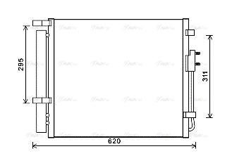 Конденсатор, система кондиціонування повітря   HY5343D   AVA QUALITY COOLING