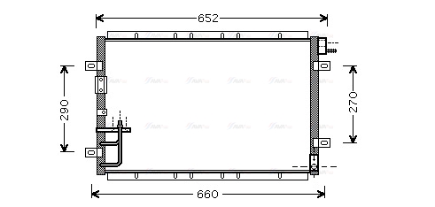 Конденсатор, система кондиціонування повітря   KA5030   AVA QUALITY COOLING