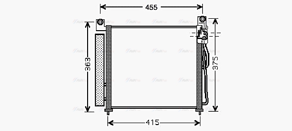 Конденсатор, система кондиціонування повітря   KA5065D   AVA QUALITY COOLING