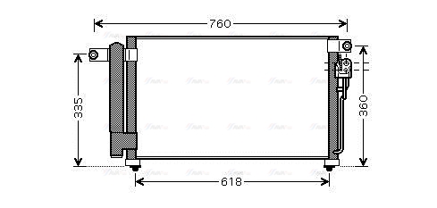 Конденсатор, система кондиціонування повітря   KA5081D   AVA QUALITY COOLING