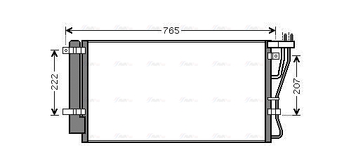 Конденсатор, кондиционер   KA5105D   AVA QUALITY COOLING