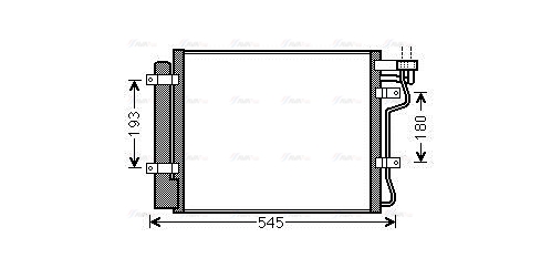 Конденсатор, система кондиціонування повітря   KA5134D   AVA QUALITY COOLING