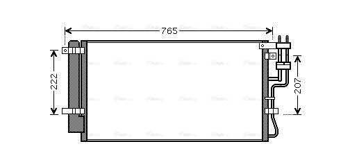 Конденсатор, система кондиціонування повітря   KAA5110D   AVA QUALITY COOLING