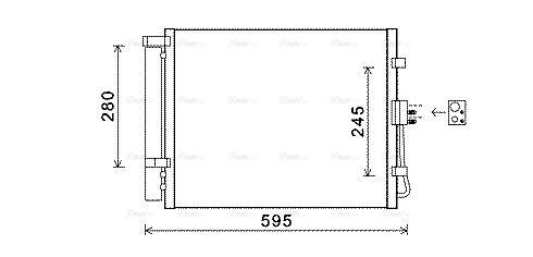 Конденсатор, система кондиціонування повітря   KAA5150D   AVA QUALITY COOLING