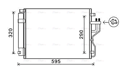 Конденсатор, система кондиціонування повітря   KAA5151D   AVA QUALITY COOLING