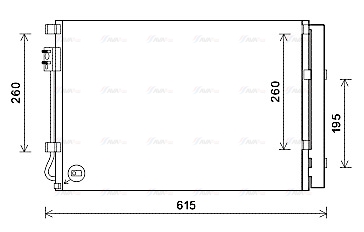 Конденсатор, кондиционер   KAA5280D   AVA QUALITY COOLING