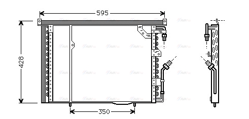 Конденсатор, кондиционер   MS5195   AVA QUALITY COOLING