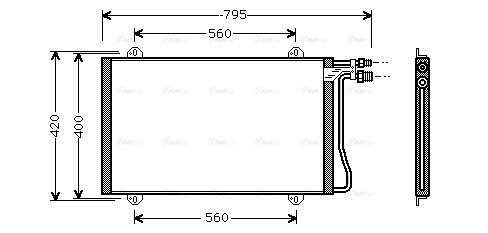 Конденсатор, кондиционер   MS5219   AVA QUALITY COOLING