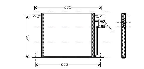 Конденсатор, кондиционер   MS5220   AVA QUALITY COOLING