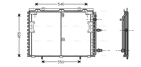 Конденсатор, кондиционер   MS5221   AVA QUALITY COOLING