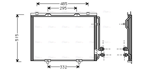 Конденсатор, система кондиціонування повітря   MS5232   AVA QUALITY COOLING