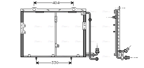 Конденсатор, система кондиціонування повітря   MS5290   AVA QUALITY COOLING