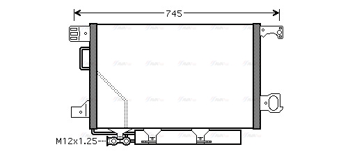 Конденсатор, кондиционер   MS5360D   AVA QUALITY COOLING