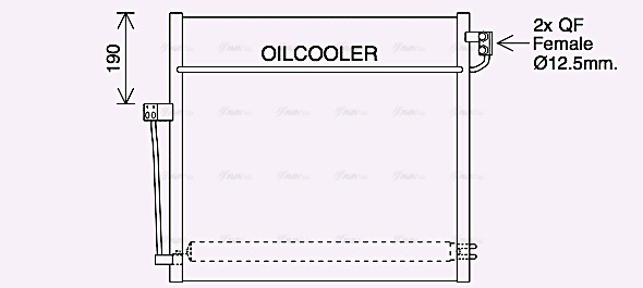 Конденсатор, система кондиціонування повітря, AVA QUALITY COOLING MS5707D Конденсатор, система кондиціонування повітря, AVA QUALITY COOLING MS5707D