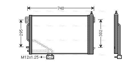 Конденсатор, кондиционер   MSA5200D   AVA QUALITY COOLING