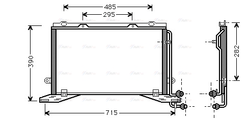 Конденсатор, система кондиціонування повітря   MSA5268   AVA QUALITY COOLING