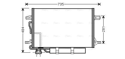 Конденсатор, система кондиціонування повітря   MSA5307D   AVA QUALITY COOLING