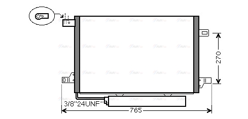 Конденсатор, кондиционер   MSA5579D   AVA QUALITY COOLING