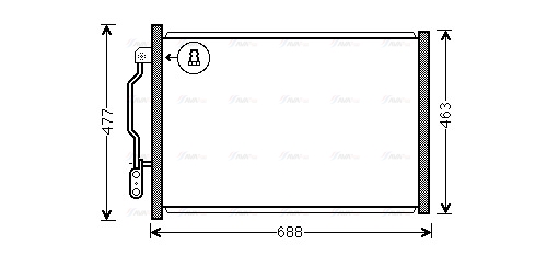 Конденсатор, система кондиціонування повітря   MSA5605   AVA QUALITY COOLING