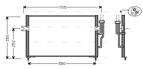 Конденсатор, система кондиціонування повітря   MT5100   AVA QUALITY COOLING