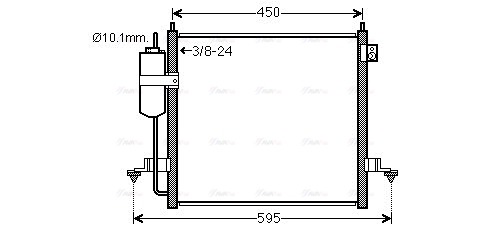 Конденсатор, система кондиціонування повітря   MT5218D   AVA QUALITY COOLING