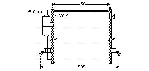 Конденсатор, система кондиціонування повітря   MT5239D   AVA QUALITY COOLING