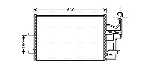 Конденсатор, система кондиціонування повітря   MZ5184D   AVA QUALITY COOLING