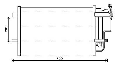 Конденсатор, система кондиціонування повітря   MZ5242D   AVA QUALITY COOLING