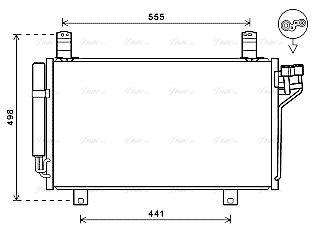 Конденсатор, система кондиціонування повітря   MZ5264D   AVA QUALITY COOLING