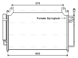 Конденсатор, система кондиціонування повітря   MZA5240D   AVA QUALITY COOLING