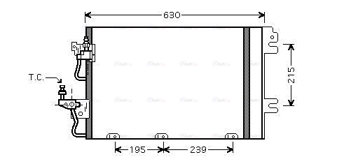 Конденсатор, кондиционер   OL5366D   AVA QUALITY COOLING