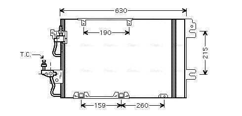 Конденсатор, кондиционер   OL5367D   AVA QUALITY COOLING