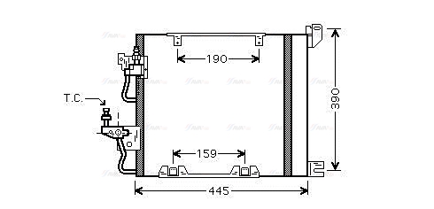 Конденсатор, кондиционер   OL5368D   AVA QUALITY COOLING