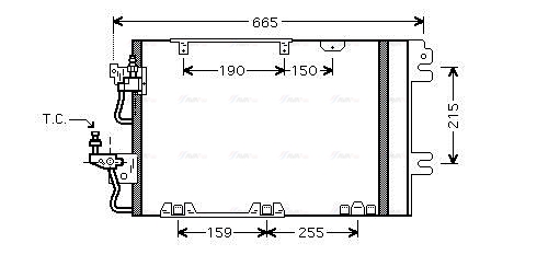 Конденсатор, кондиционер   OL5384D   AVA QUALITY COOLING