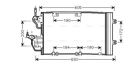 Конденсатор, кондиционер   OL5454D   AVA QUALITY COOLING