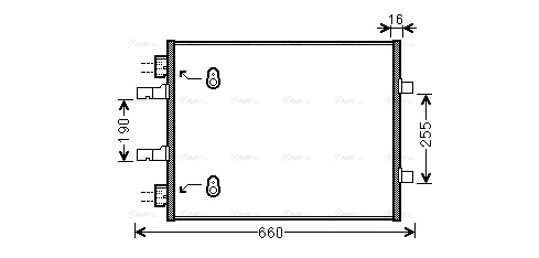 Конденсатор, кондиционер   OL5480   AVA QUALITY COOLING