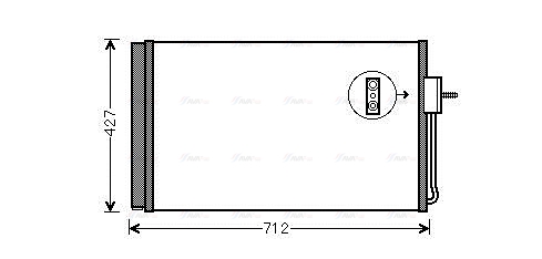 Конденсатор, кондиционер   OL5611D   AVA QUALITY COOLING