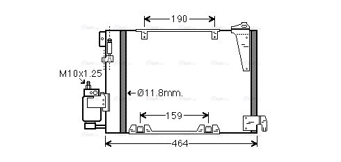 Конденсатор, система кондиціонування повітря   OLA5250D   AVA QUALITY COOLING