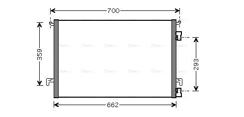 Конденсатор, система кондиціонування повітря   OLA5397   AVA QUALITY COOLING