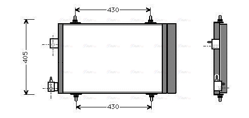 Конденсатор, система кондиціонування повітря   PEA5193D   AVA QUALITY COOLING