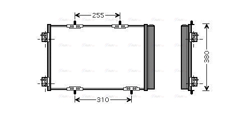 Конденсатор, система кондиціонування повітря   PEA5291D   AVA QUALITY COOLING