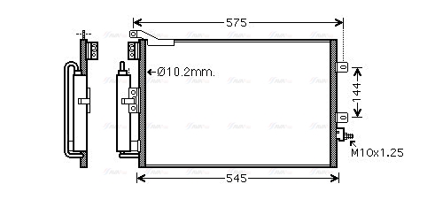 Конденсатор, система кондиціонування повітря   RT5395D   AVA QUALITY COOLING