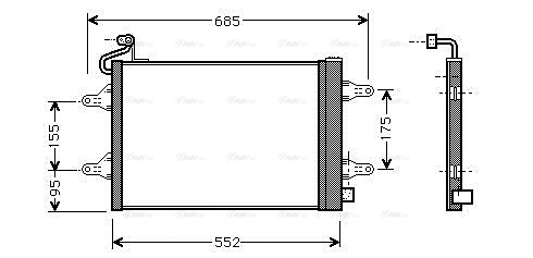 Конденсатор, система кондиціонування повітря   SAA5007D   AVA QUALITY COOLING