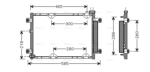 Конденсатор, система кондиціонування повітря   SZ5075D   AVA QUALITY COOLING