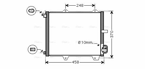 Конденсатор, кондиционер   SZ5088   AVA QUALITY COOLING