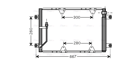 Конденсатор, система кондиціонування повітря   SZ5107D   AVA QUALITY COOLING
