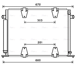 Конденсатор, система кондиціонування повітря   SZ5135D   AVA QUALITY COOLING