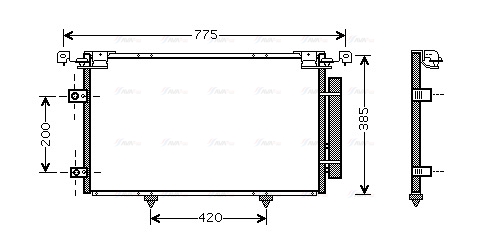 Конденсатор, кондиционер   TO5319D   AVA QUALITY COOLING