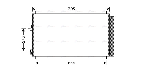 Конденсатор, кондиционер   TO5410D   AVA QUALITY COOLING