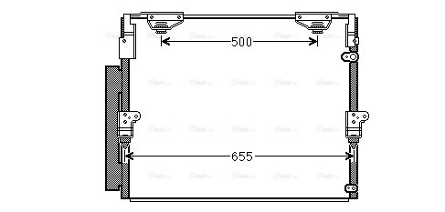 Конденсатор, кондиционер   TO5560D   AVA QUALITY COOLING